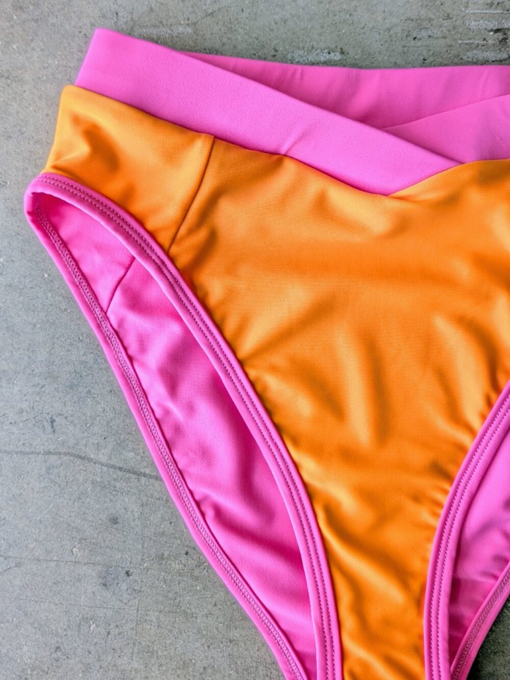 93 Play Street Logan Crossover Dreamsicle Pink Orange Bikini Bottoms NWOT large - Picture 2 of 6